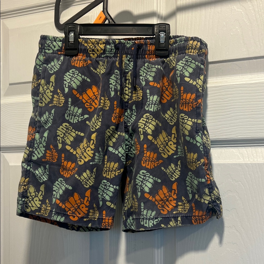 Ingear Men's Surf Graphic Board Shorts - Blue, Orange, Green